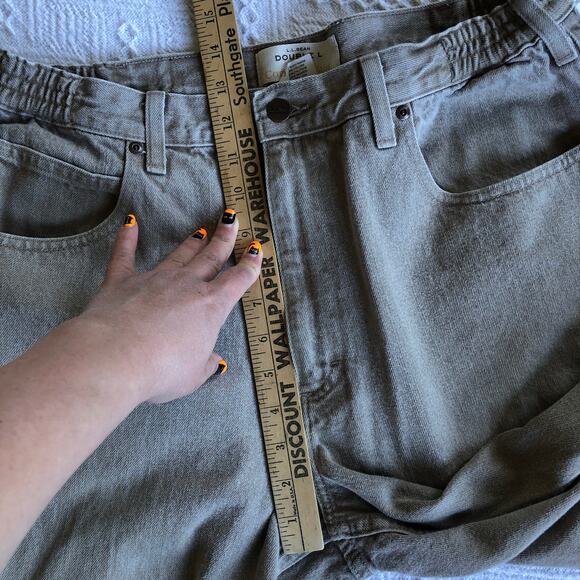 L.L.Bean Double L Comfort Waist Tan Jeans Men’s 37x32 Relaxed Fit Y2K Workwear - Picture 10 of 10